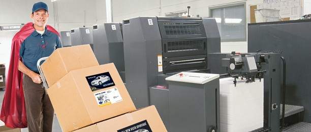Super man by printing equipment