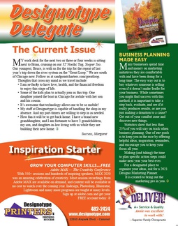 Designotype Delegate- Printed Newsletter