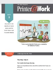 Printer@Work: Keep Creativity and Hope Going