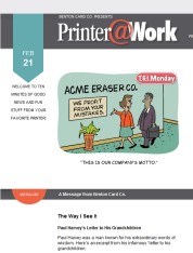 Printer@Work: Ever Considered a Brand Mascot?
