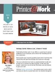 Printer@Work: Order holiday cards before the rush!