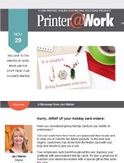 Printer@Work: Order holiday cards and calendars!