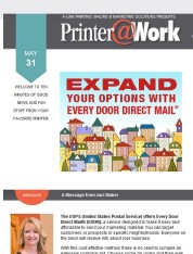 Printer@Work: 8 Ways to Build Customer Trust; Every Door Direct Mail (EDDM)