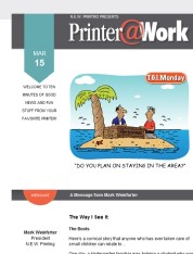 Printer@Work: 9 Creative Ways to Reach Out, Handy Outlook Calendar Tips