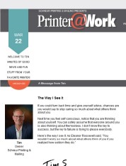 Printer@Work Good stuff from Schreur Printing & Mailing