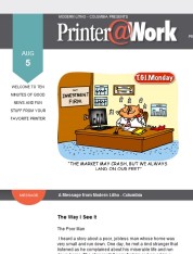 Printer@Work:6 Tips for Eye-Catching Product Magazines; Creative Direct Mail Tracking