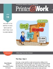 Printer@Work: The Value of Your Price; Unforgettable Reminders