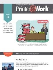 Printer@Work: Procrastination